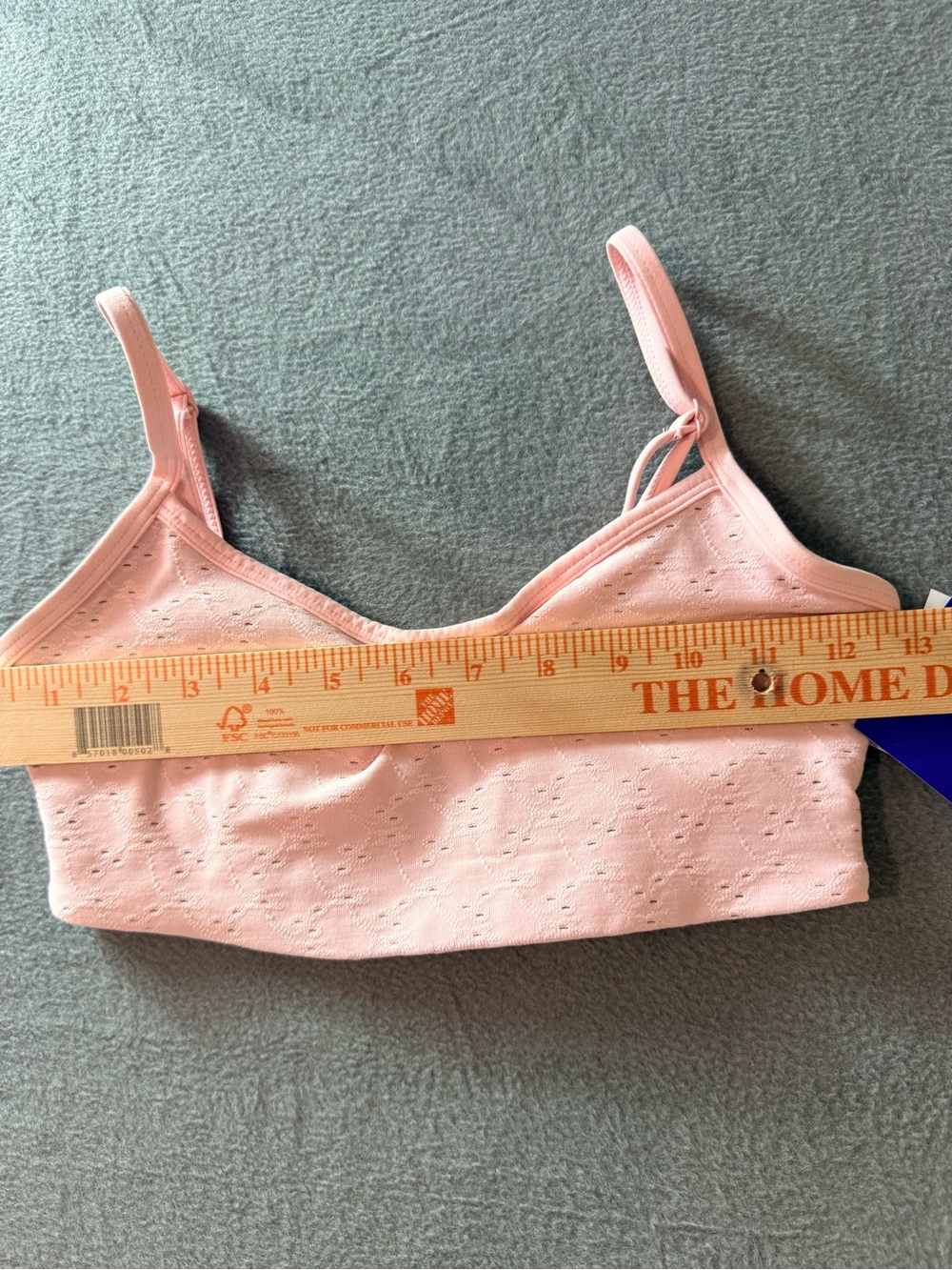JoyLab - Light Pink Eyelet High-Rise Bike Shorts with Matching Athletic Bra - Picture 8 of 12